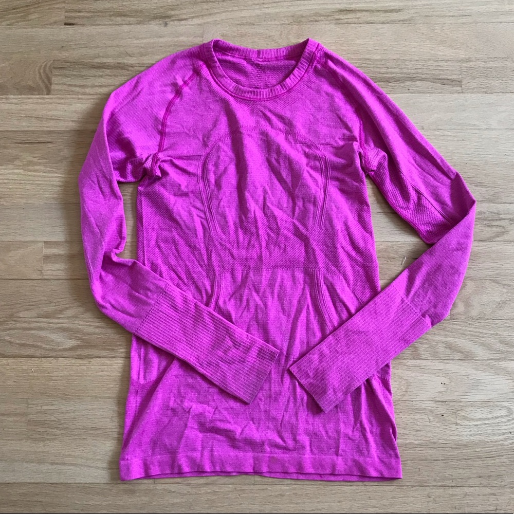 Lululemon Pink Long Sleeve Top